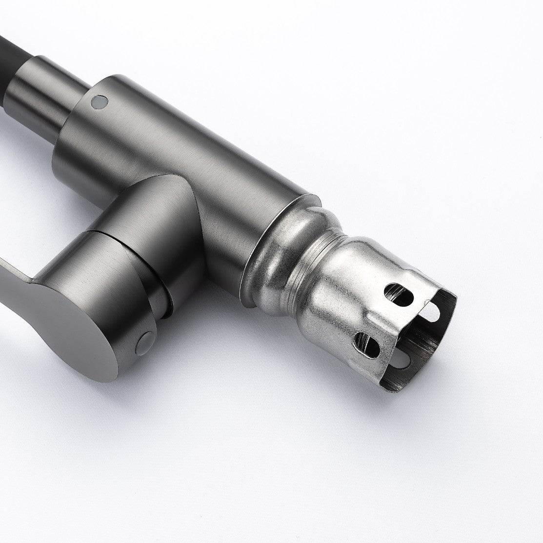 Küchenarmatur mit flexiblem Auslauf Schwarz Flexi/Graphit