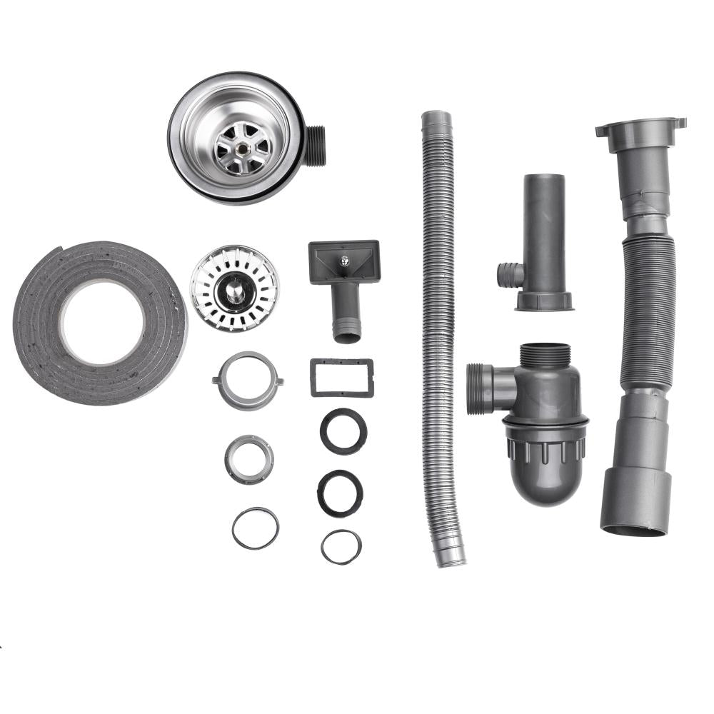 Zlewozmywak Okrągły INOX Ø49 cm Jednokomorowy z Syfonem od Velazo.