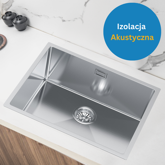 Zlewozmywak Jednokomorowy Stalowy 54x44cm w kolorze INOX od VELAZO.