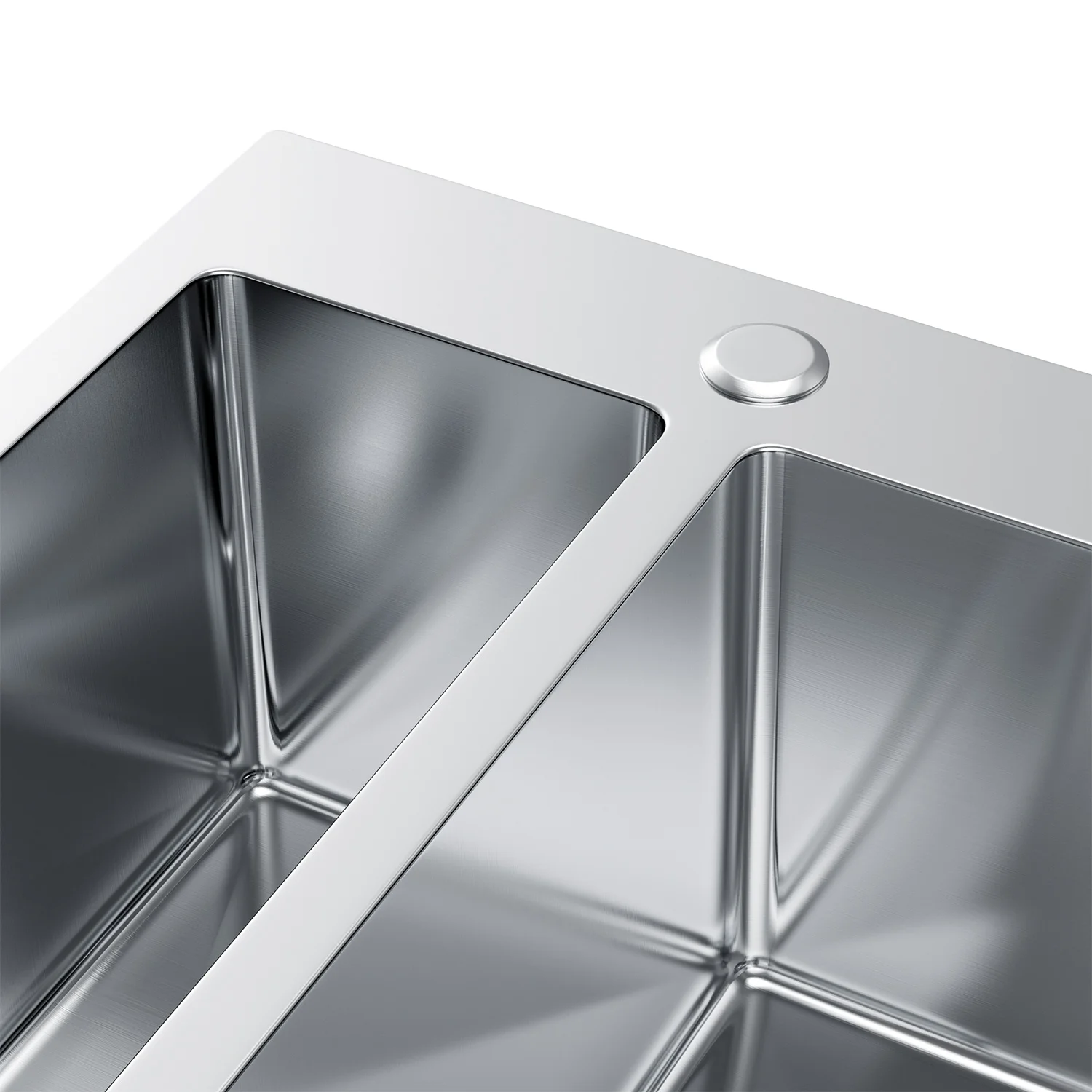 Stalowy Zlewozmywak Półtorakomorowy Stalowy 61x51cm z Syfonem w kolorze INOX od VELAZO.