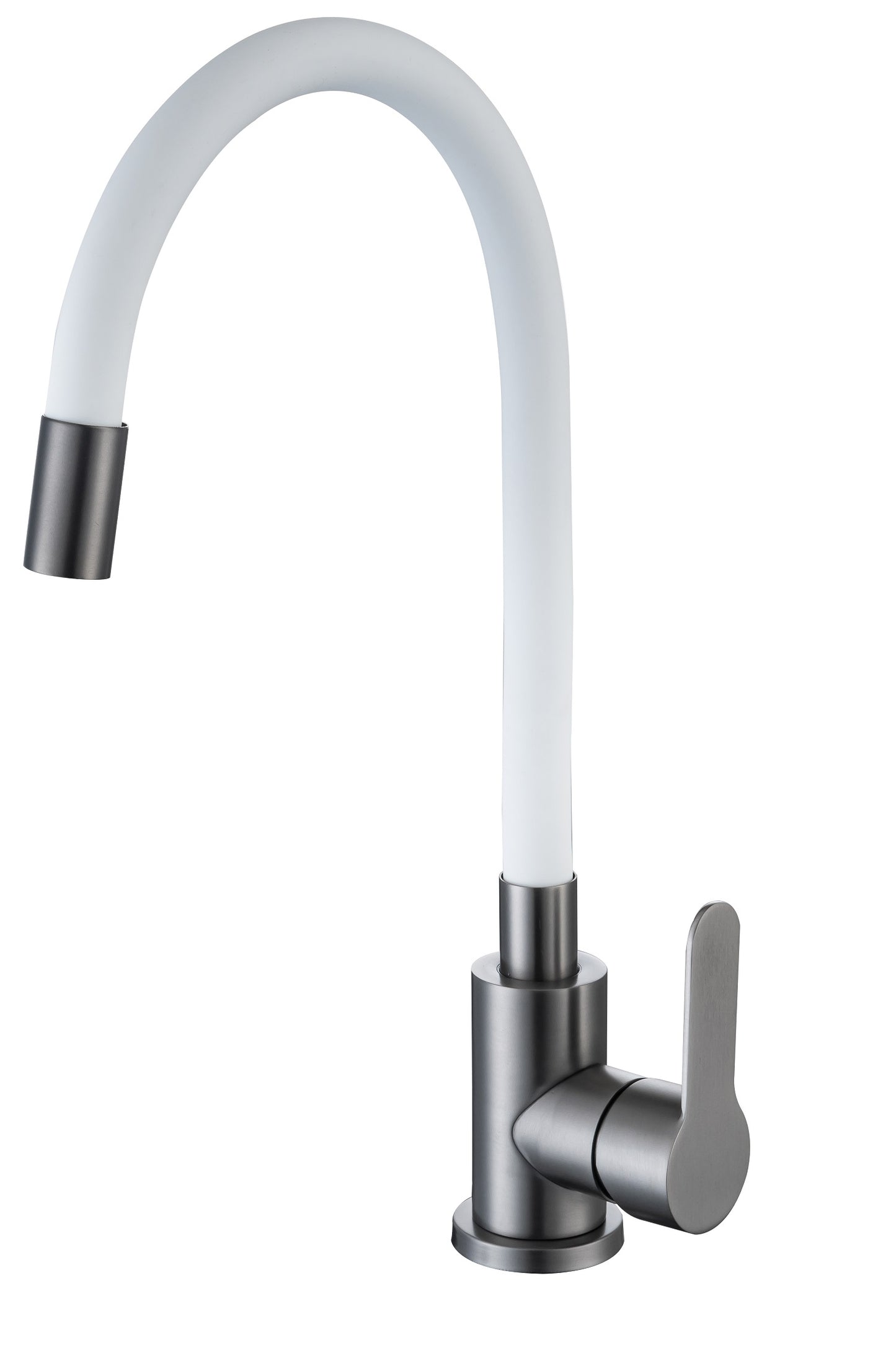 Kitchen Tap with Flexible Spout White Flexi / Graphite