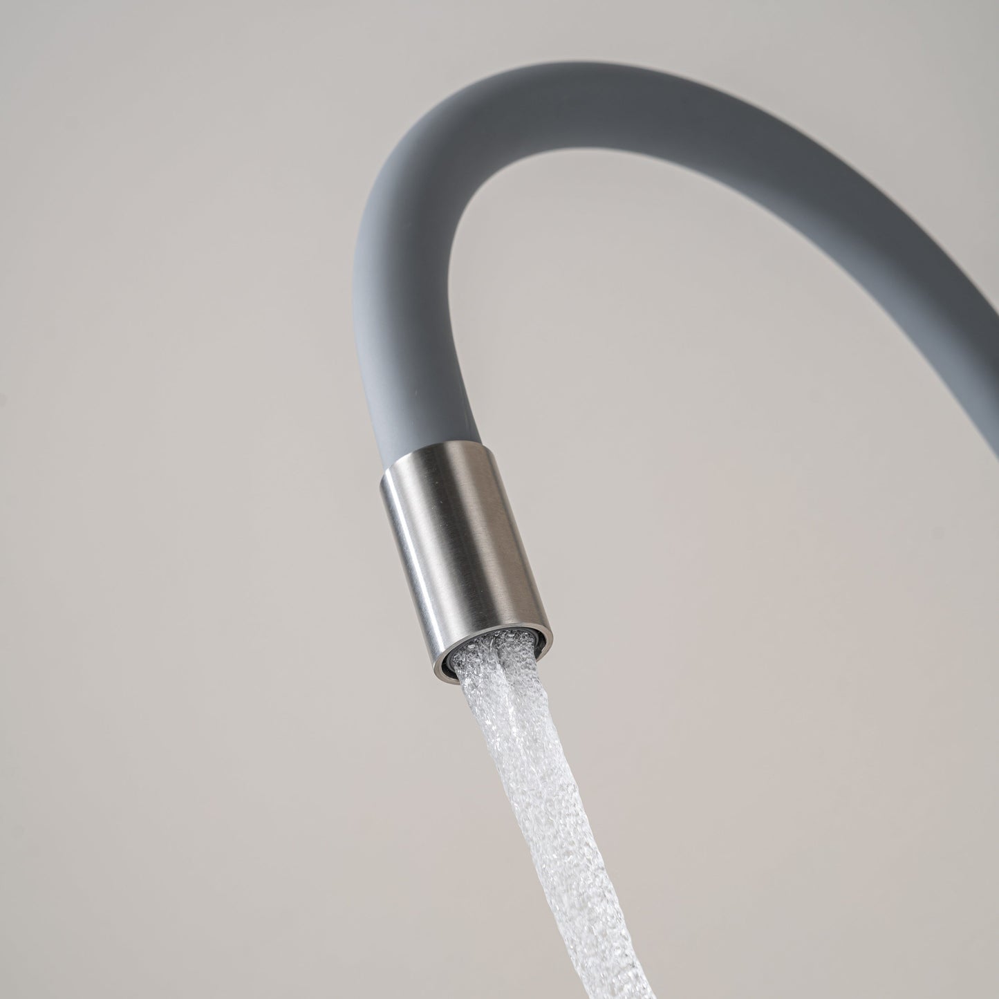 Kitchen Tap with Flexible Spout Grey Flexi /Inox