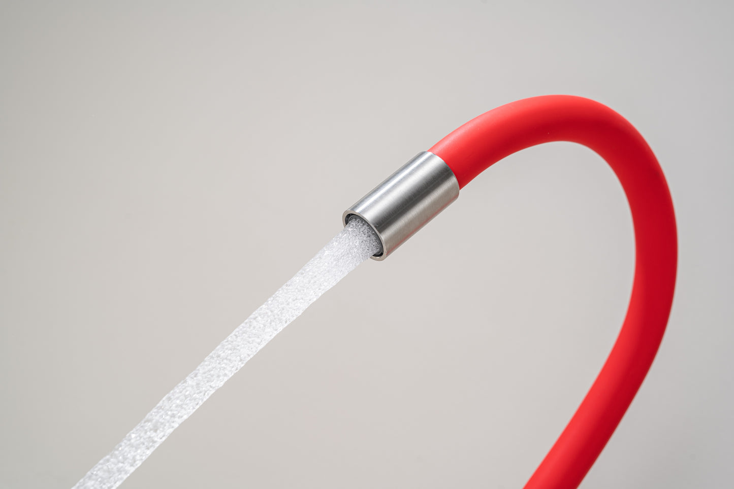 Kitchen Tap with Flexible Spout Red Flexi /Inox