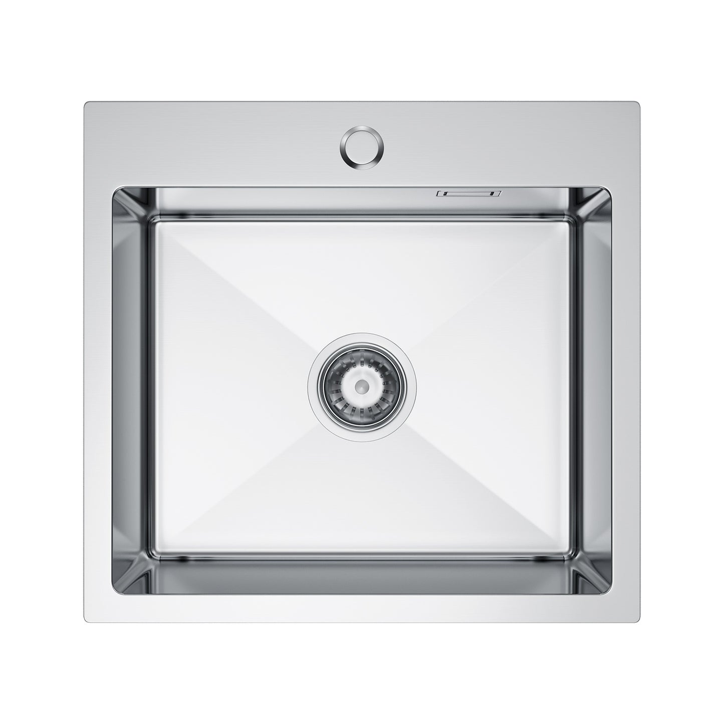 Stainless Steel Sink 48x45cm with tap hole - by Velazo.