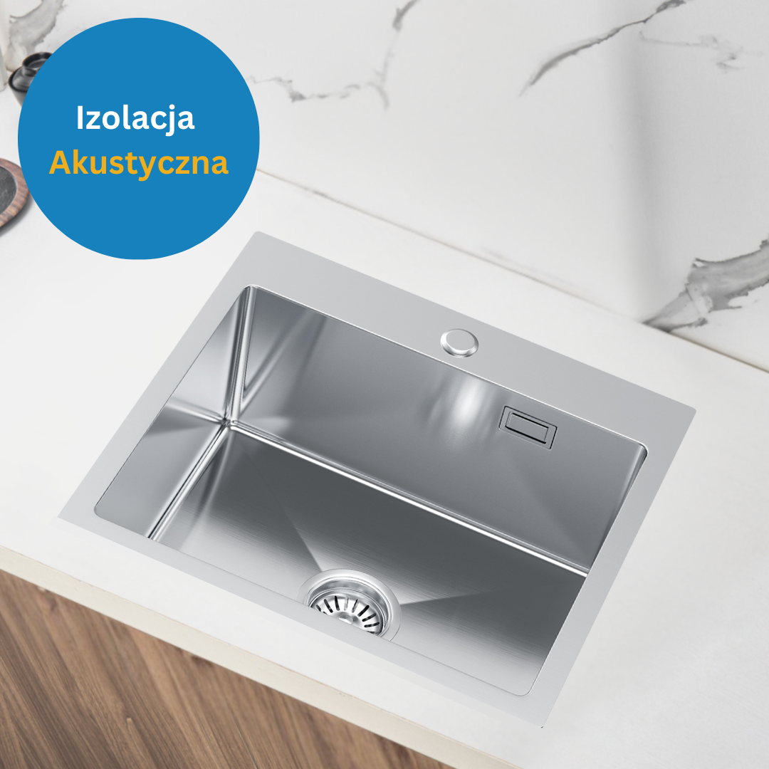 Stainless Steel Sink 48x45cm with tap hole - by Velazo.