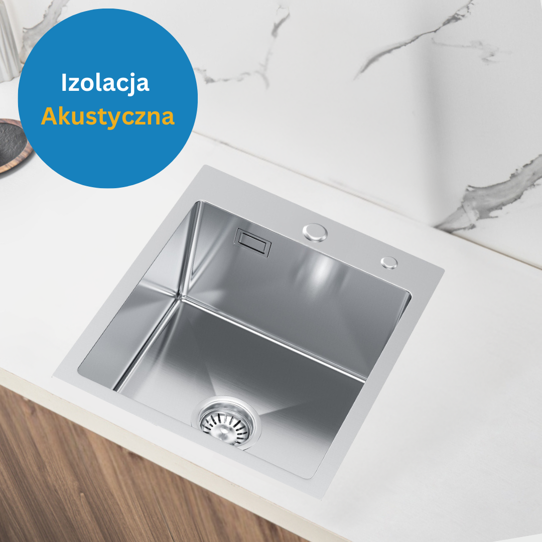 Zlewozmywak 40x50cm Stalowy w kolorze Inox od VELAZO.