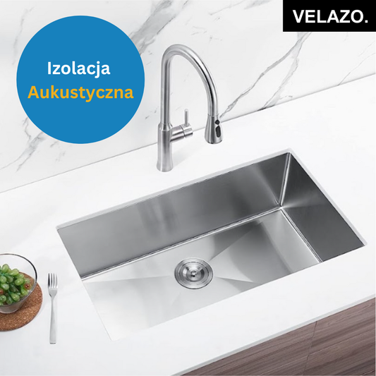 Zlewozmywak Stalowy Jednokomorowy - 74x44cm w kolorze INOX od VELAZO.