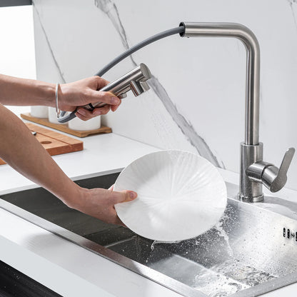 Bateria Kuchenna Inox z Wyciąganą Wylewką