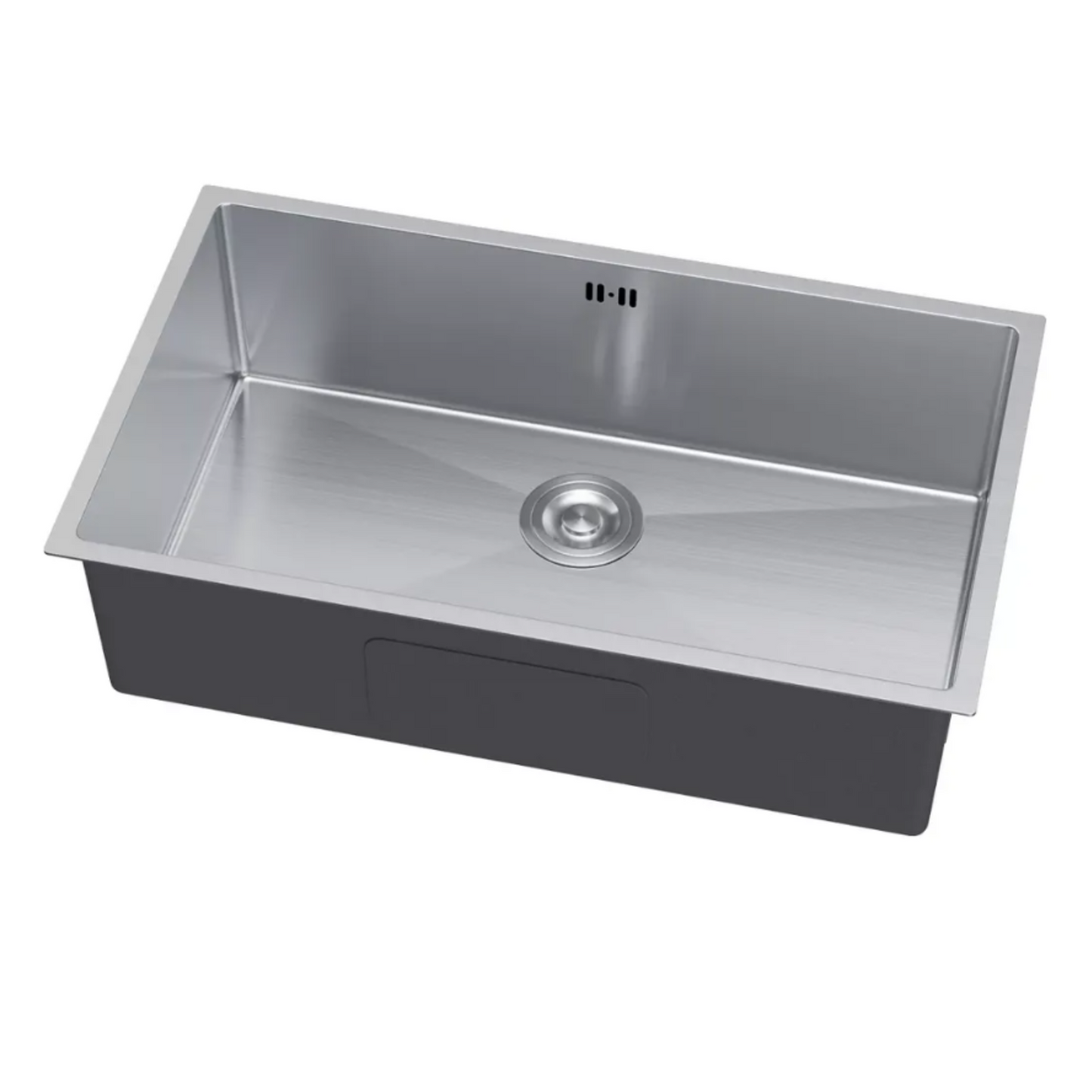 Single-bowl steel sink - 74x44cm from Velazo.