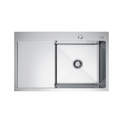 Zlewozmywak Stalowy Jednokomorowy z Ociekaczem - 78x49cm w kolorze INOX od VELAZO.