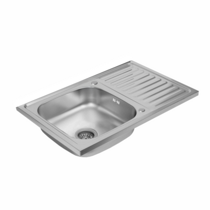 Zlewozmywak Stalowy Jednokomorowy z Ociekaczem 80x60 cm – INOX od Velazo.