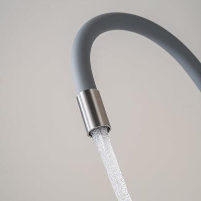 Kitchen Tap with Flexible Spout Grey Flexi /Inox