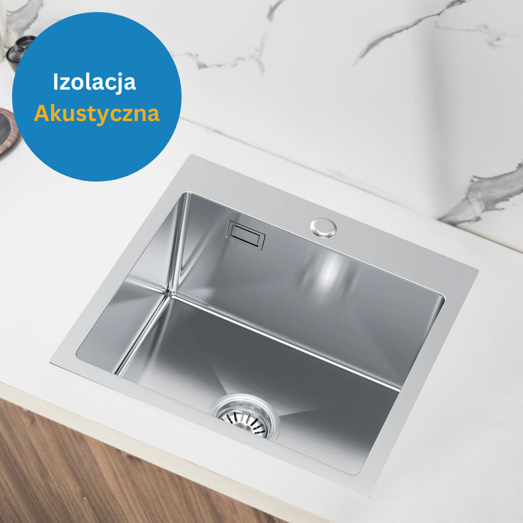 Zlewozmywak Stalowy 46x45cm w kolorze INOX od VELAZO.