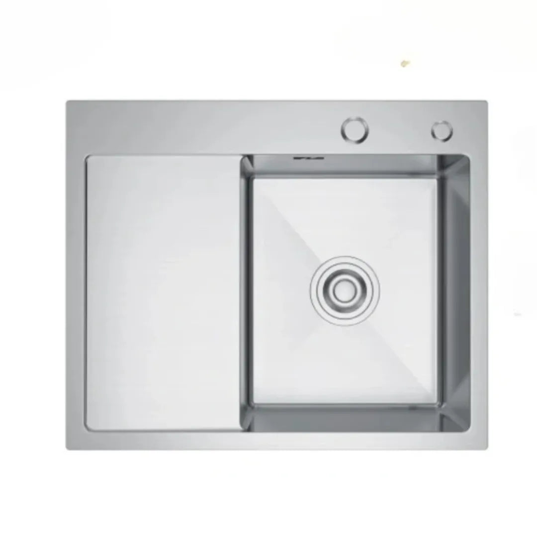 Zlewozmywak Stalowy Jednokomorowy z Ociekaczem - 58x48cm w kolorze INOX od VELAZO.