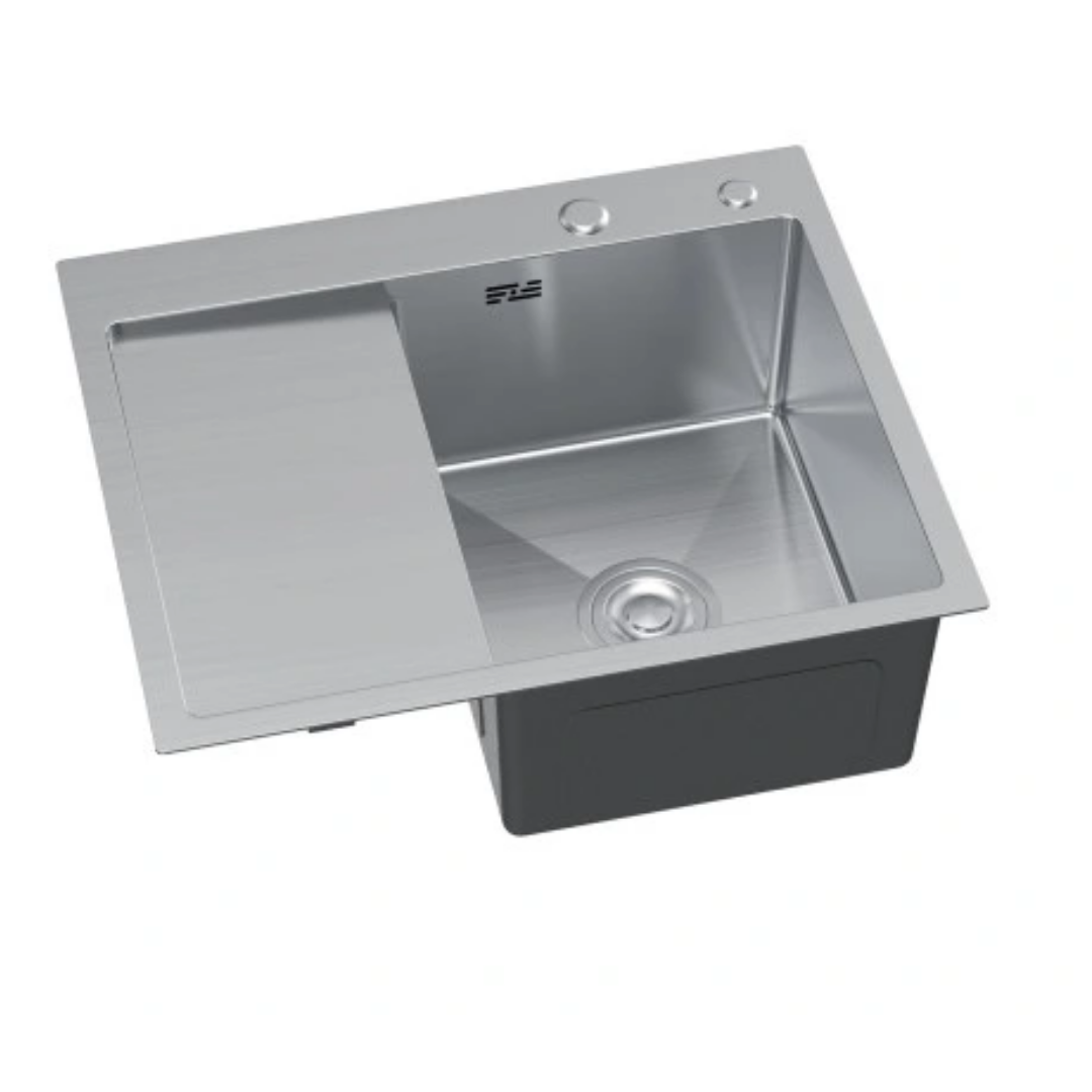 Zlewozmywak Stalowy Jednokomorowy z Ociekaczem - 58x48cm w kolorze INOX od VELAZO.