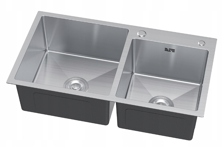 Zlewozmywak Dwukomorowy 78x43 w kolorze INOX od VELAZO.