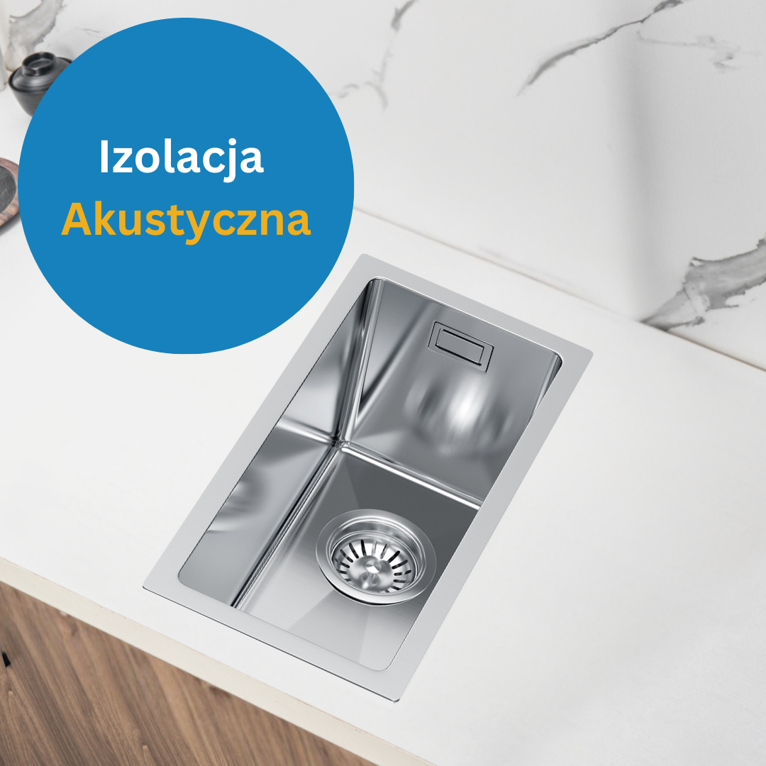 Mały Zlew Kuchenny - 22x44cm Łatwy w Utrzymaniu Czystości oraz z Glęboką Komorą w kolorze INOX od Velazo.