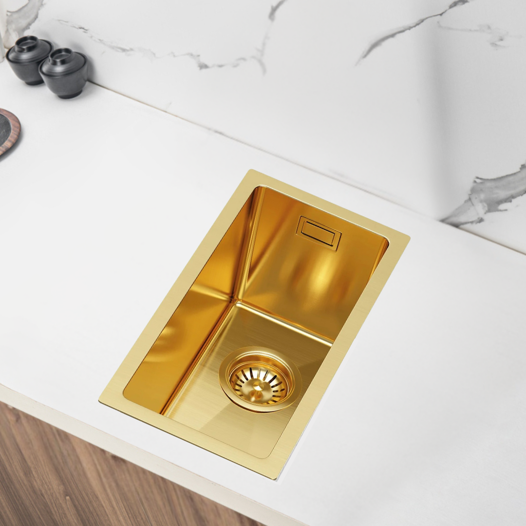 Small Kitchen Sink PVD Black - 22x44cm from Velazo.