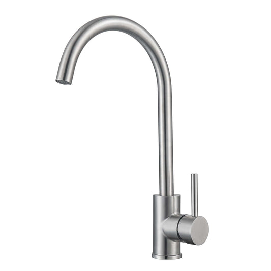 Standing Kitchen Faucet, Stainless Steel, Silver, 38 cm 