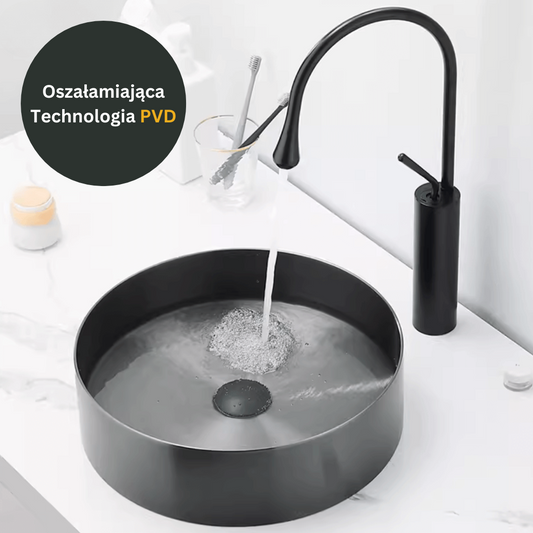 Stainless Steel Washbasin - PVD Black from Velazo.