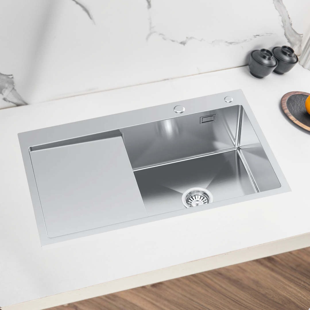Zlewozmywak Stalowy Jednokomorowy z Ociekaczem - 78x49cm w kolorze INOX od VELAZO.