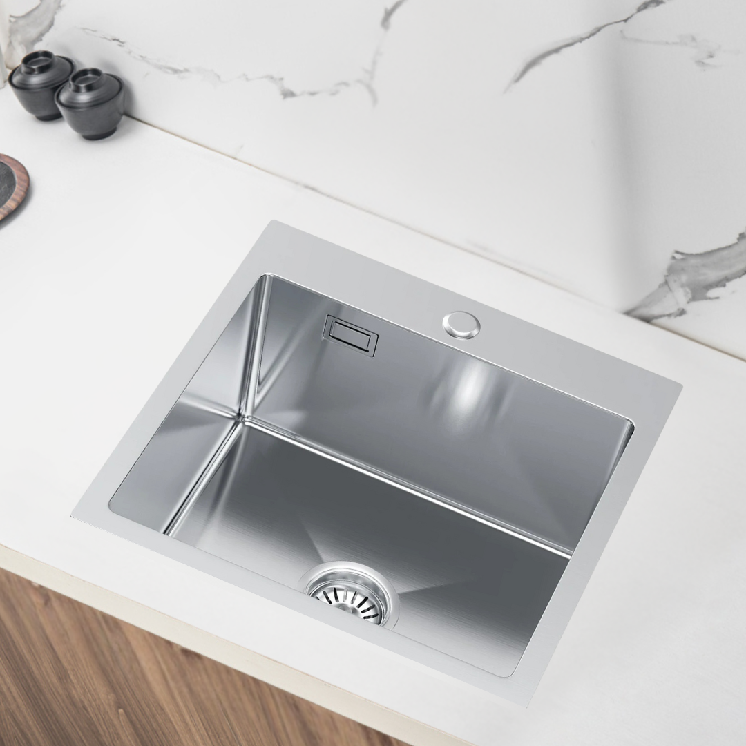 Zlewozmywak Stalowy 46x45cm w kolorze INOX od VELAZO.