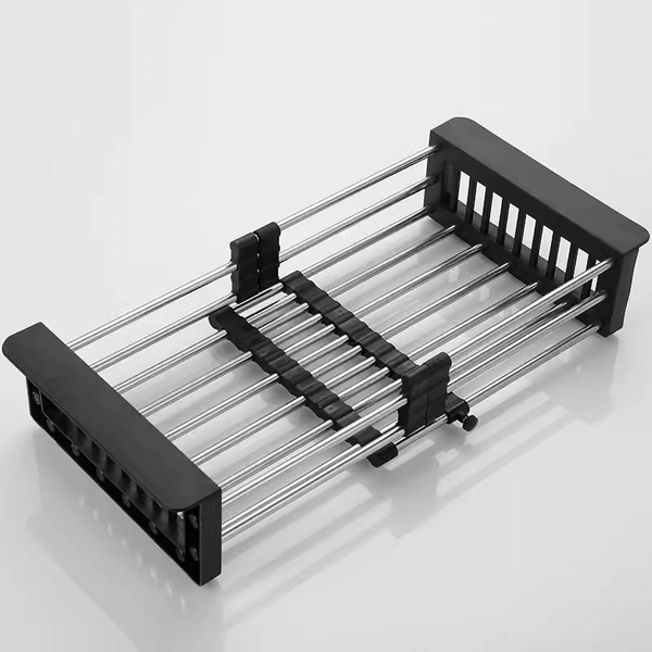 Telescopic Basket for Kitchen Sinks in Black