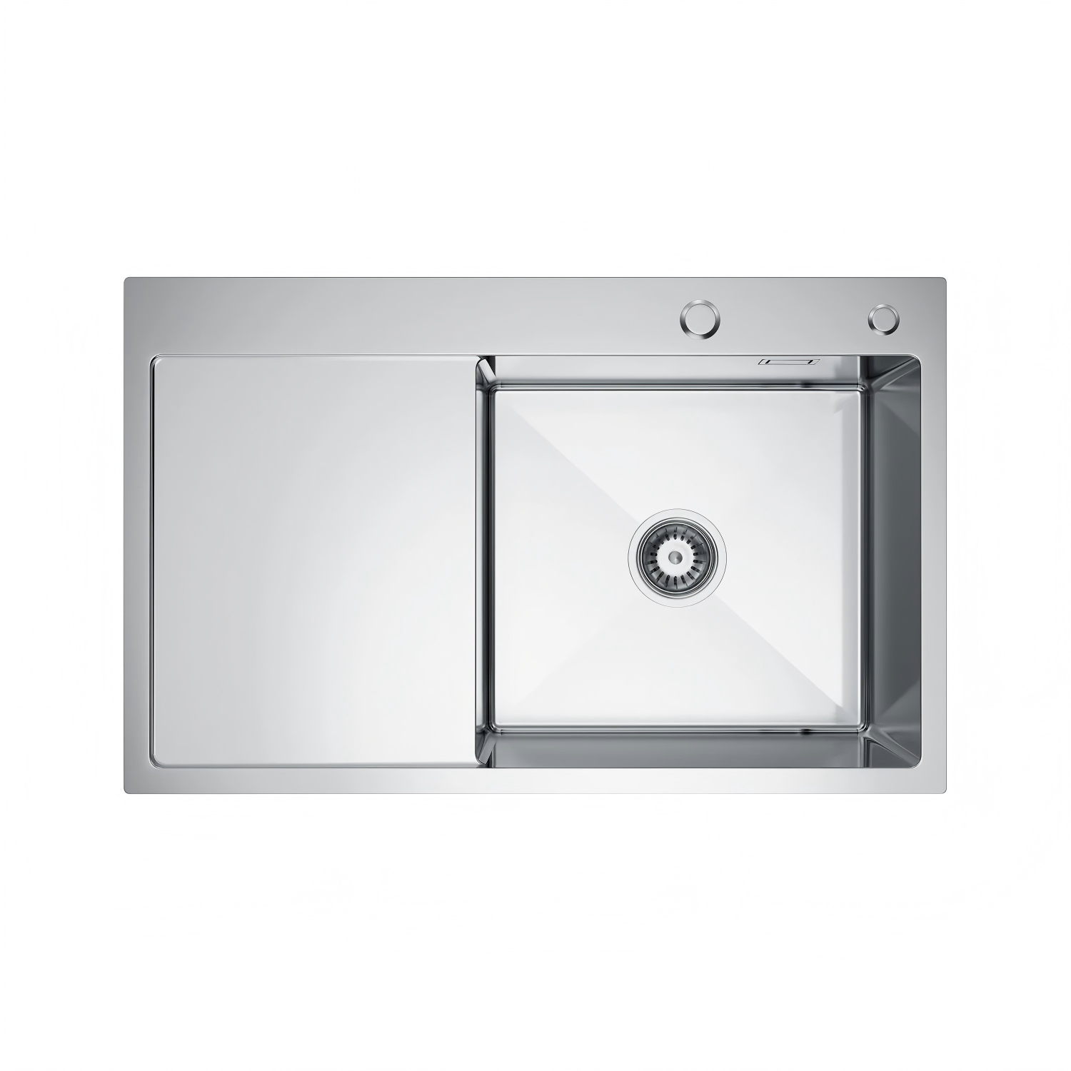 Zlewozmywak Stalowy Jednokomorowy z Ociekaczem - 78x49cm w kolorze INOX od VELAZO.