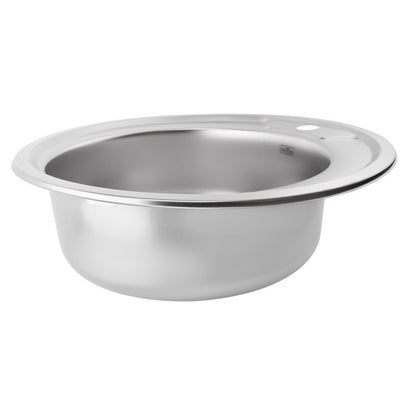 Zlewozmywak Okrągły INOX Ø49 cm Jednokomorowy z Syfonem od Velazo.