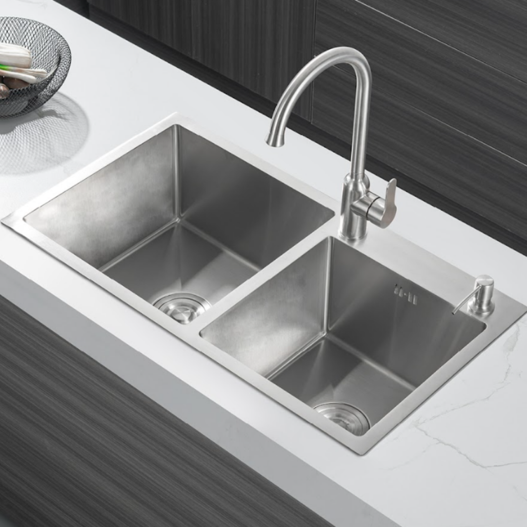 Two-bowl Inox sink 78x43 from Velazo.